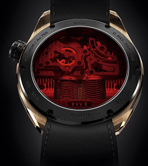 HYT 513-CB-43-RF-MV SKULL 51 MM Replica watch